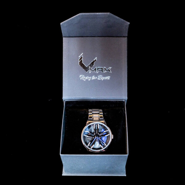 VMAX-Felgenuhr-front-blau-box_in