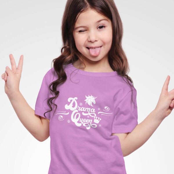 Children's T-shirt "100% Drama Queen" - For the little stars of everyday life - Image 2