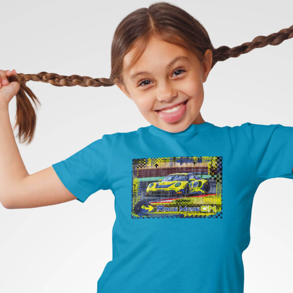 Kinder T-Shirt – RACE MODE ON –  Porsche 911 GT3-R 992 – Bild 5