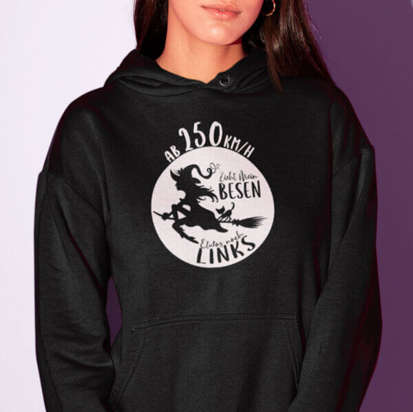 Women's hoodie "Hexenritt" - magic, comfort and humor - Image 7
