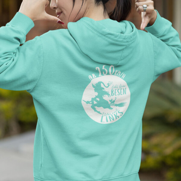 Women's hoodie "Hexenritt" - magic, comfort and humor