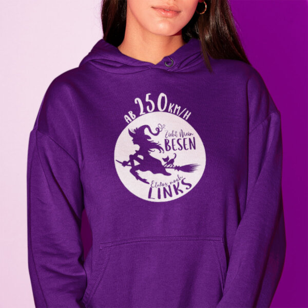 Women's hoodie "Hexenritt" - magic, comfort and humor - Image 3