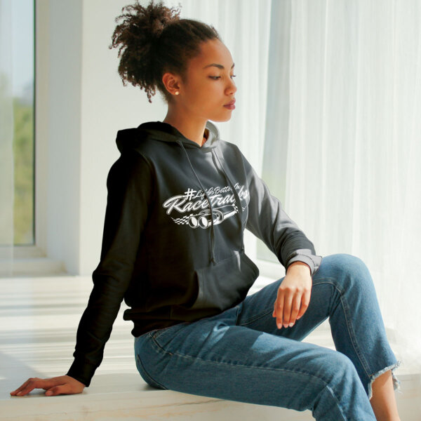 Ladies' hoodie "Doublevibes" #LifeIsBetterOnRacetracks - Image 3