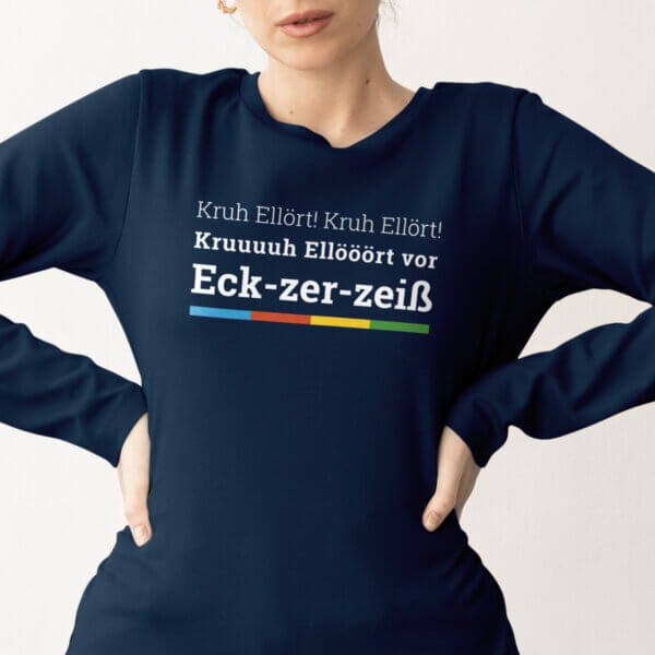 Maritimes Urlaubs Kreuzfahrt T-Shirt - für Damen mit Langarm - Kruh Ellört in klassischen Farben – Bild 4